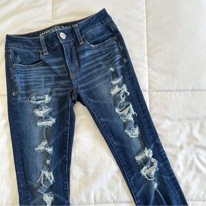 American Eagle 360 Super Stretch Skinny Jeans | Women’s Medium Wash | Low-Rise